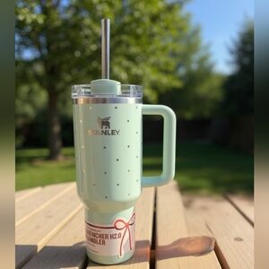 STANLEY Target Christmas Drop 40oz Tumbler-Peppermint Polka Dot NEW